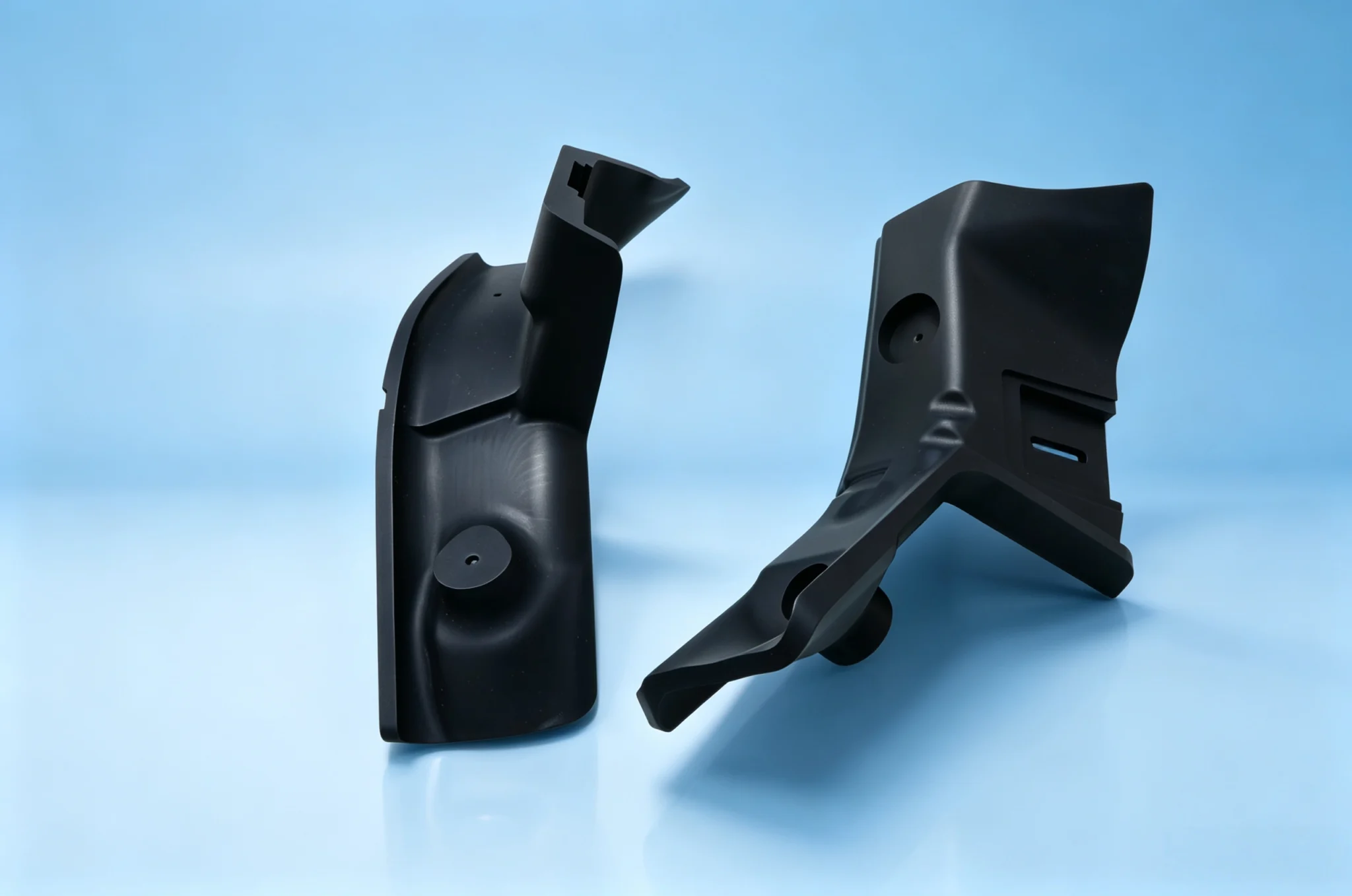 5-Axis Milled Aluminum Part with Hard Black Anodizing Finish