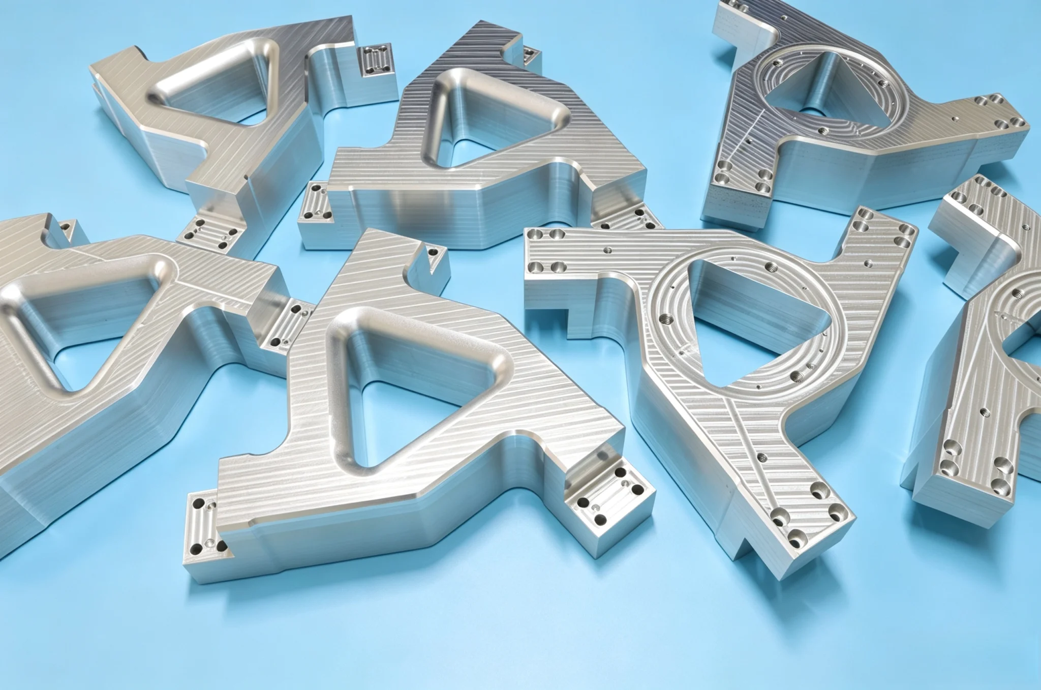 Linear Grain Aluminum Rotary Flange Bracket Kit