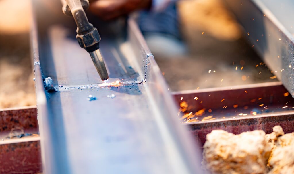 Metal Welder Working