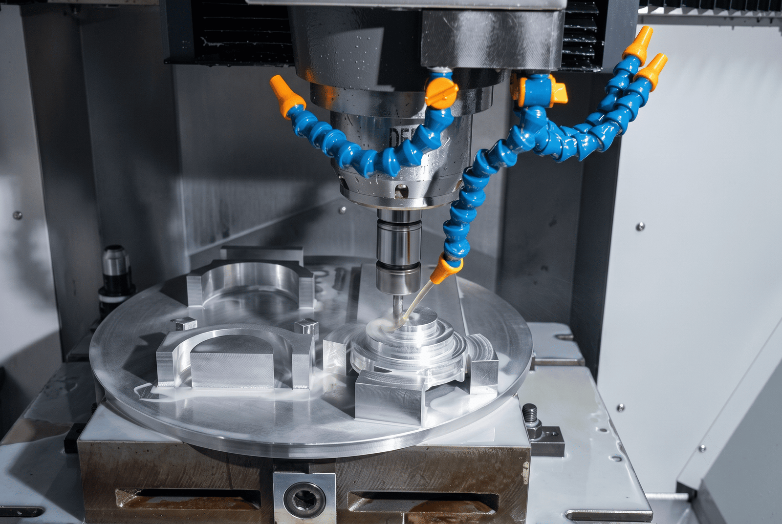 Precision Metal Milling on a Modern CNC Machine